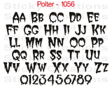 Polter Font #1056 - Custom Personalized Your Text Letters Preview