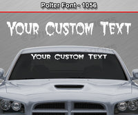 Polter Font #1056 - Custom Personalized Your Text Letters Windshield Window Vinyl Sticker Decal Graphic Banner 36"x4.25"+