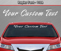 Rapier Font #1109 - Custom Personalized Your Text Letters Windshield Window Vinyl Sticker Decal Graphic Banner 36"x4.25"+