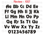 Review Font #1057 - Custom Personalized Your Text Letters Preview