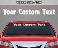 Review Font #1057 - Custom Personalized Your Text Letters Windshield Window Vinyl Sticker Decal Graphic Banner 36"x4.25"+