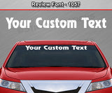 Review Font #1057 - Custom Personalized Your Text Letters Windshield Window Vinyl Sticker Decal Graphic Banner 36"x4.25"+