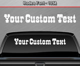 Rodeo Font #1058 - Custom Personalized Your Text Letters Windshield Window Vinyl Sticker Decal Graphic Banner 36"x4.25"+