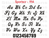 Sportscr Font #1114 - Custom Personalized Your Text Letters Preview
