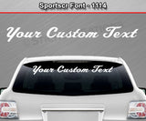 Sportscr Font #1114 - Custom Personalized Your Text Letters Windshield Window Vinyl Sticker Decal Graphic Banner 36"x4.25"+